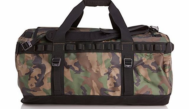 The North Face Base Camp Duffel Bag - Military Green Woodland Print/Tnf Black, X-Large