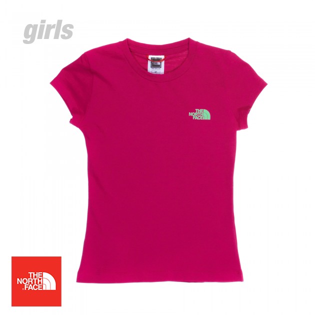 North Face Logo Flower Girls T-Shirt -