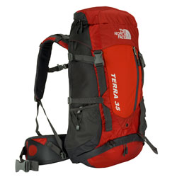 The North Face Terra 35 Rucksack - Chilli Pepper Red