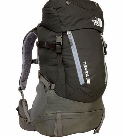 The North Face Unisex Adult Terra 35 Backpack - TNF Black/Monument Grey, Small/Medium