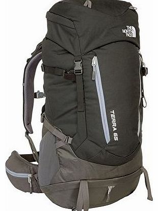 The North Face Unisex Adult Terra 65 Backpack - TNF Black/Monument Grey, Large/X-Large
