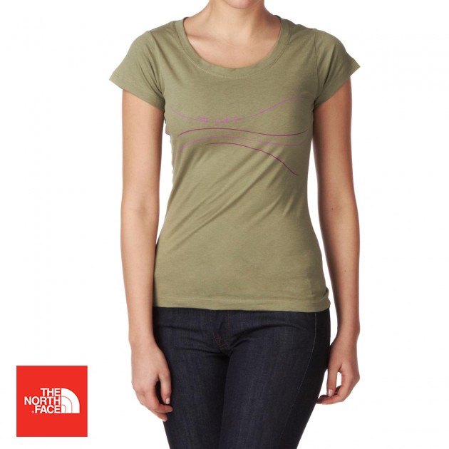 Womens The North Face Line T-Shirt - Grecian