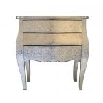 Silver Embossed Bombay Chest of Drawers