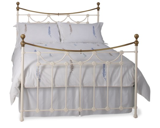 Double Aberlour Bedstead - Glossy Ivory