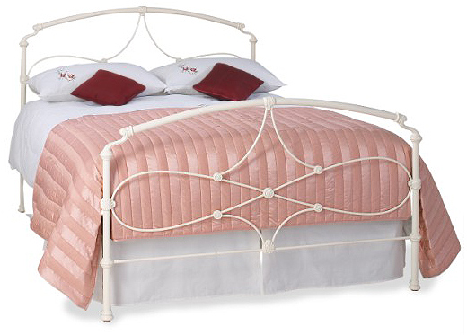 Double Lyon Bedstead - Glossy Ivory