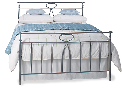 The original bedstead co ltd Kingsize Rora Bedstead - Glossy Charcoal