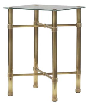 The Original Bedstead Company OBC Antique Brass Bedside Table
