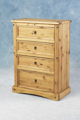 The Pine Factory CHEST OF DRAWERS CORONA 4DWRS