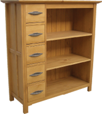 LINTON 5 DRAWER BOOKCASE