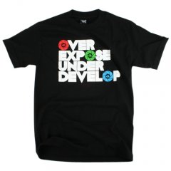 Mens The Quiet Life Over Exsposed Tee Black