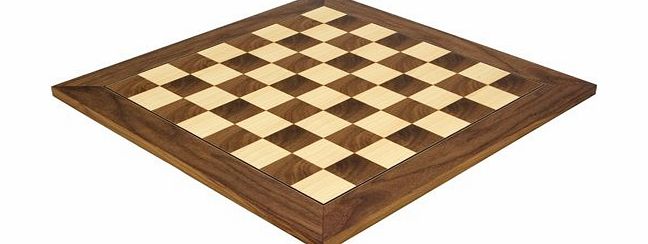 The Regency Chess Company 17.75 Inch Walnut and Maple Deluxe Chess Board