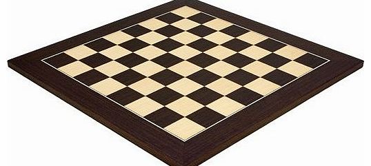 The Regency Chess Company 17.75 Inch Wenge and Maple Deluxe Chess Board