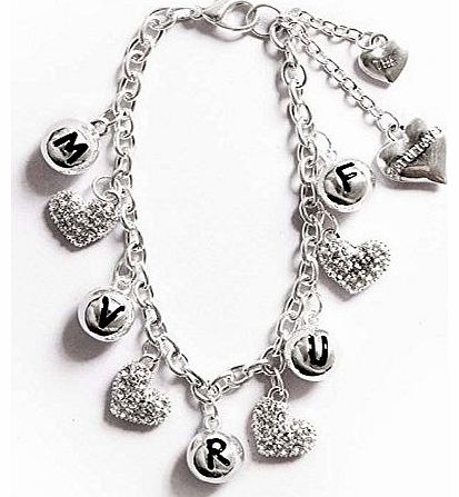 The Saturdays Official Jewellery The Saturdays Crystal Heart Charm Bracelet