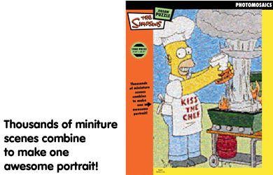 The Simpsons Chef Photomosaic Puzzle