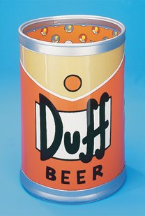 THE SIMPSONS duff beer can bin buddy