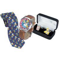 Homer Tie plus Watch and Cufflinks Set