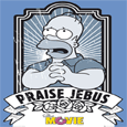 The Simpsons Praise Jebus Poster