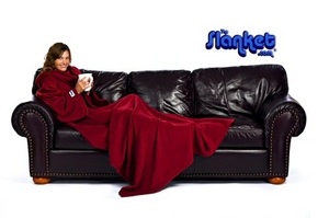 Slanket Blanket With Sleeves Ruby Wine