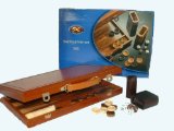 The Traditional Games Co Ltd Backgammon - Burl Wood Attache Case