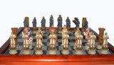 The Traditional Games Co Ltd Crusades Hand Decorated Chess Set with Board (AB004)