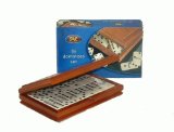 The Traditional Games Co Ltd Double 6 Dominoes in Burl Wood Box