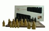 The Traditional Games Co Ltd Isle of Lewis Chess Men in Box with Folding Board