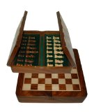 The Traditional Games Company Wooden Magnetic Chess Set 27cm x 27cm
