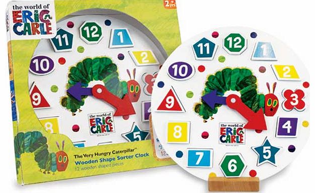 The Very Hungry Caterpillar Wooden Sorting Clock
