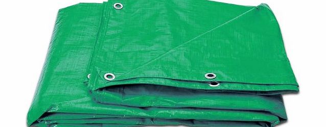 2 Pack Of Strong Green Waterproof Tarpaulin Ground Sheet Covers For Camping, Fishing, Gardening & Pets - 1.2m x 1.8m / 4ft x 6ft - Comes With TCH Anti-Bacterial Pen!