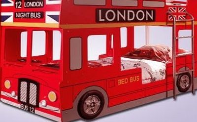Theme Beds London Bus Bunk Bed
