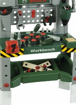 Theo Klein Bosch Toy Workbench with Sound, Adjustable Height