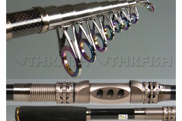 thkfish 5.9ft / 6.8ft /10.8ft Telescopic Fishing Rod Retractable Fishing Pole Rod Free Shipping Rod (3.3M 10.83ft)