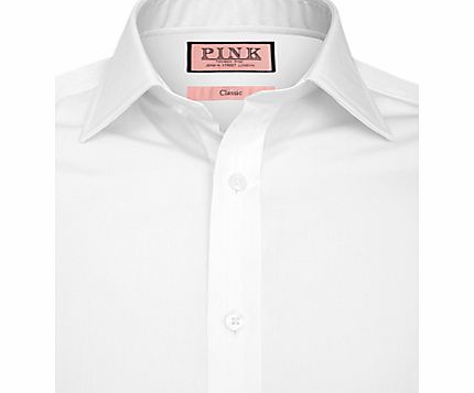Solid Classic Fit Button Cuff Shirt,
