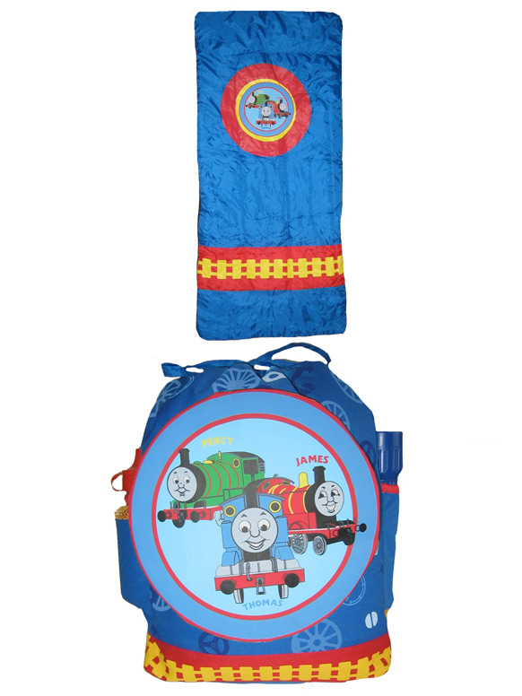 Thomas the Tank Engine Backpack Rucksack Combo Inc Sleeping bag Torch and Drink Bottle - LOW PRICE