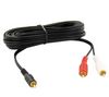 2-metre Gold-plated RCA male / 2 RCA 3.5 mm male