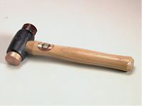 222 Copper / Hide Hammer Size 5
