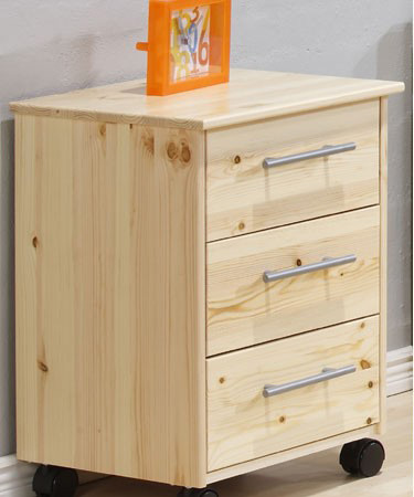 Bedside Cabinet In Pine Or Whitewash