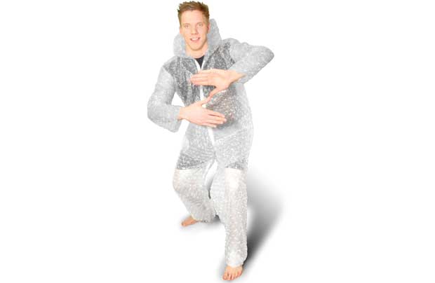 Thumbs Up Adult Bubble Wrap Costume