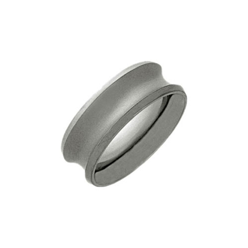 8mm Titanium Concave Band Ring by Ti2