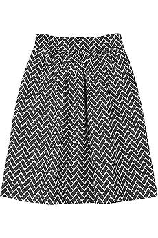 Tibi Chevron brick print skirt