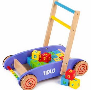 Tidlo Baby Walker with Alphabet Blocks