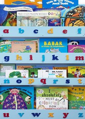 Tidy Books Bookcase with Alphabet-Blue BC-BLC