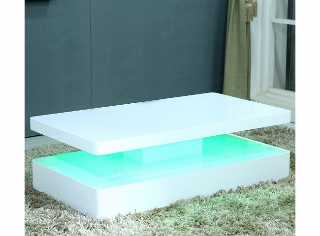 Tiffany High Gloss Coffee Table with Ambiant LED