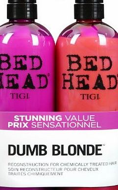 TIGI Bed Head Dumb Blonde Shampoo and Conditioner 750 ml - Pack of 2