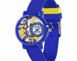Tikkers Boys 3D Blue Cheeky Monkey Watch