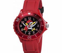 Tikkers Boys Red Pirate Watch
