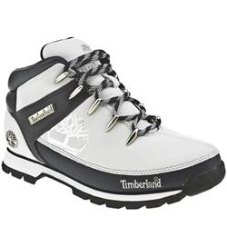 Male Eurosprint Tree Leather Upper Casual Boots in White and Navy