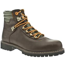 Timberland Male Newmarket Hiker Leather Upper Casual Boots in Dark Brown