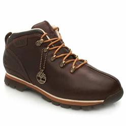 Male Splitrock Leather Upper Casual Boots in Brown