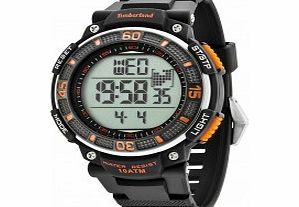 Timberland Mens Cadion Black Silicone Strap Watch